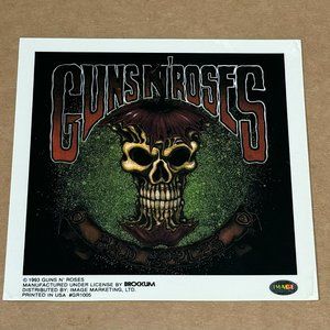 GUNS N' ROSES - PEEL & STICK STICKER - VINTAGE - 1993